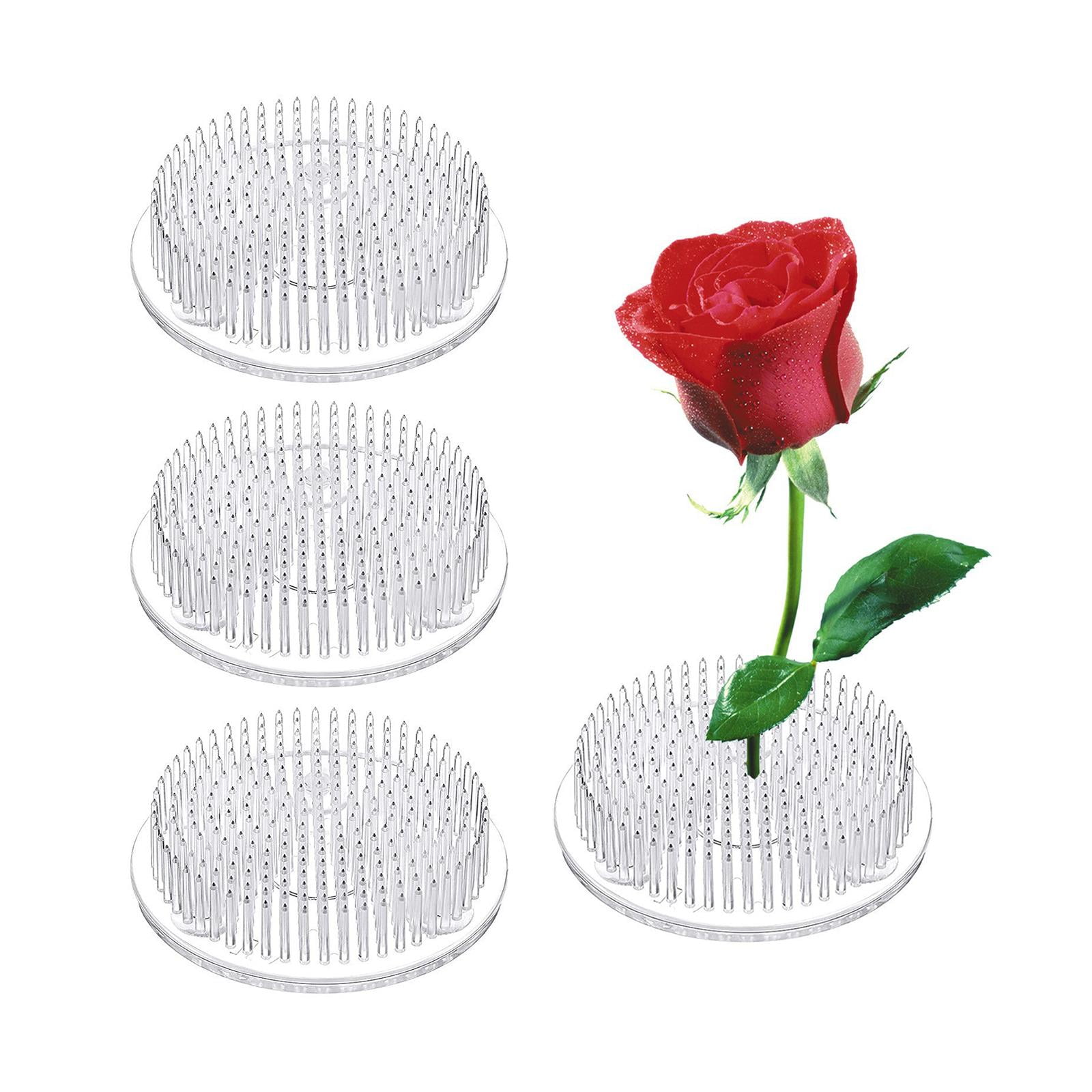 perfeclan 4 Pieces Flower Frog Flower Arranger Plastic Easy to Use Floral Arrangement Pin Holder for Floral Design Gardening DIY Crafts