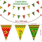 Mexican Party Decoration Kit, Mexico Fiesta Banner, Fiesta Pennant Banners for Cinco De Mayo Mexican Fiesta Carnival Party Decor