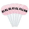 thumbnail image 1 of Ellyn Cupcake Picks Toppers - Set of 6 - Pink Speckles, 1 of 1