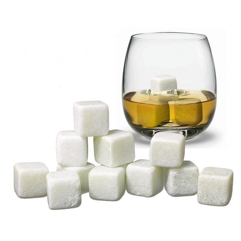 Set of 9 Grey Beverage Chilling Stones [Chill Rocks] Whiskey Stones