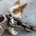 thumbnail image 4 of 2025 Simulation Iron Chain Large Size Dog Traction Thick Funny Prank Walking Towing Rope Dogs Accessories, 4 of 5