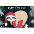 thumbnail image 1 of EREHome Christmas Sloth Placemat Plate Holder Set of 4, Table Mats Protector 12x18 inch, 1 of 5