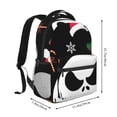 thumbnail image 2 of Goofa The Nightmare Before Christmas Pattern Casual Backpack for School & Travel – Lightweight Ergonomic Backpack with Laptop Compartment, Multiple Pockets-One Size, 2 of 5