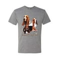 thumbnail image 2 of If It's Not a Bassett Hound Its Just a Dog Gift | Mens Dog Lover Premium Tri Blend T-Shirt, Premium Heather, Small, 2 of 3