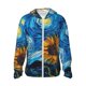 thumbnail image 1 of Fotbe Starry Night Sunflower Field Chaqueta con Protección Solar UPF 50+ para Hombre y Mujer, Camisa con Capucha y Bolsillos-XX-Large, 1 of 7
