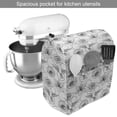 thumbnail image 2 of Vintage Stand Mixer Cover, Modern Pattern with Various Flower Petals and Flying Colibri Birds, Kitchen Appliance Organizer Bag Cover with Pockets, 5 Quarts, Charcoal Grey and White, by Ambesonne, 2 of 4