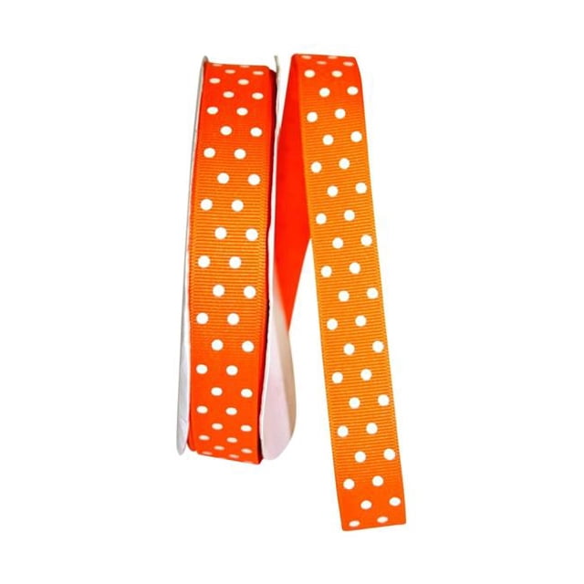 Reliant Ribbon 5201-058-05K 0.875 Po 50 Verges Gros Grain Confettis Ribbon&44; Orange