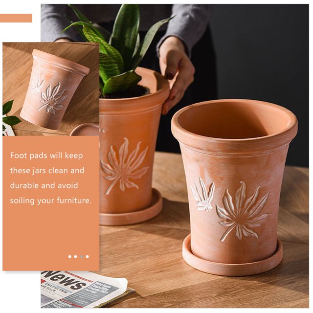 unbranded Maceta De Barro Para Plantas Suculentas Con Relieve Multicolor Para Del Hogar