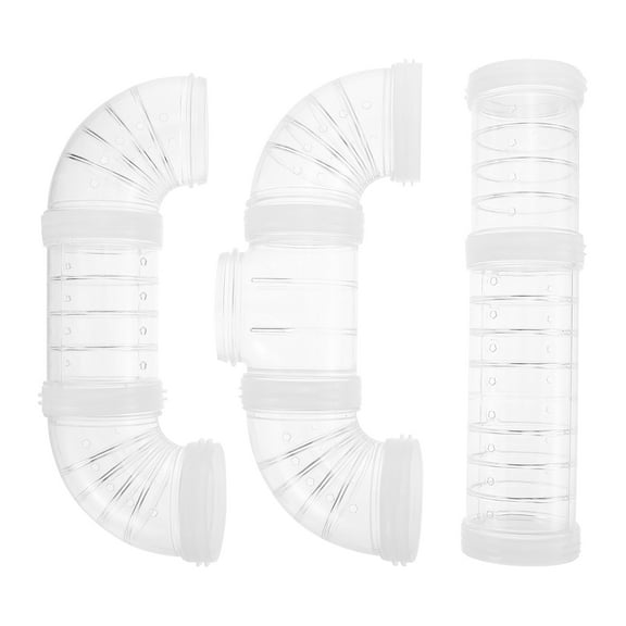 FRCOLOR Hamster Tunnels 1 Set Hamster Maze Tube Rat Cage Outer Rat Maze Tunnel DIY Cage Tunnel Hamster Supply,9.84"X2.17"X4.13"