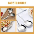 thumbnail image 4 of Serving Spoon 2 Pcs Stainless Steel Kitchen Utensils Buffet Spoons Rest Student, 4 of 6