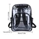 thumbnail image 3 of Mochila PVC Mochila escolar Transparente Ligero Color sólido Juego al aire libre (Negro), 3 of 6