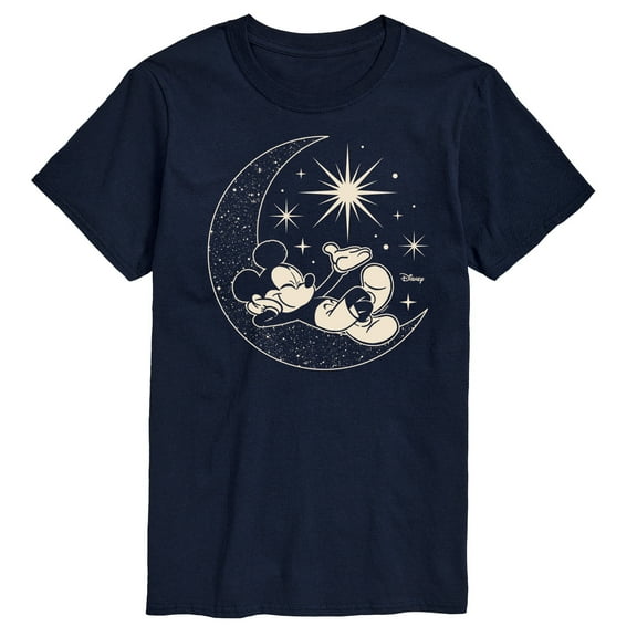 Disney - Mickey On Celestial Moon - Men's Short Sleeve Graphic T-Shirt