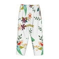 thumbnail image 5 of Bingfone Pajamas For Women,Pretty Floral With Leaves Pajama Pants With Pockets-Xx-Large, 5 of 9