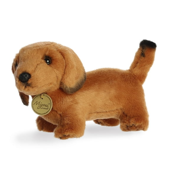 Aurora - Small Brown Miyoni - 8" Dachshund - Adorable Stuffed Animal