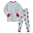 thumbnail image 6 of CAICJ98 Pajamas for Boys Long Sleeve Monster Truck Sleepwear Tops Pants Pjs Set Toddler Little Kids 2 Piece Soft Cotton Sleepwear (6-7 Years,Red), 6 of 9