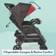 thumbnail image 4 of Carrito Doble Kolcraft Cloud Plus Ligero Negro con Rojo, 4 of 5
