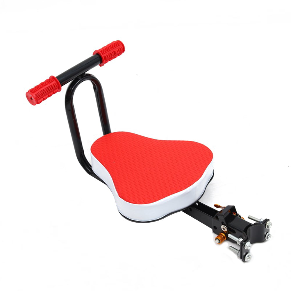 Front Mounted Child Bike Seats Foldable Ultralight Baby Kids Bicycle Carrier with Handrail and Pedal for Mountain Bikes Hybrid Bikes Fitness Bikes 