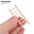 thumbnail image 3 of Minkissy 20Set Small Wooden Ladder Decor Kitchen Wooden Ladder Ornaments Beige Diy Projects, 3 of 8