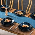thumbnail image 6 of Vicrays Ceramic Dinner Plates Set, 10.5 Inch, Set of 6, Round, Microwave, Oven, Dishwasher Safe, Scratch Resistant, Porcelain Fluted Suitable for Steak, Pasta, Pizza, Home, Party, Resta, 6 of 7
