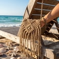 thumbnail image 7 of PONPRNGY Crochet Bag Purse for Women, Crossbody Summer Beach Woven Purse Boho Bag with Tassels Macrame Vacation, 7 of 7