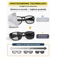 thumbnail image 4 of TINHAO Photochromic Polarized Fit Over Sunglasses UV400 Protection Transition Lenses Over Prescription Glasses for Driving Fishing Golf Cycling Lightweight TR90 Men Women - 3 Colors Available, 4 of 8
