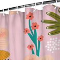 thumbnail image 3 of Waterproof Beautiful Colorful Floral Shower Curtain 72x72 Inch Boho Style Polyester Unique Shower Curtain for Bathroom Hotel Home Decor with 12 Plastic Hooks, 3 of 5