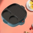 thumbnail image 4 of Sartén Eléctrica para Tortillas 3 en 1, Sartén para Barbacoa, Olla Eléctrica Multifunción Antiadherente, Olla Al Vapor para Freír Carne, Enchufe de la UE, 4 of 5