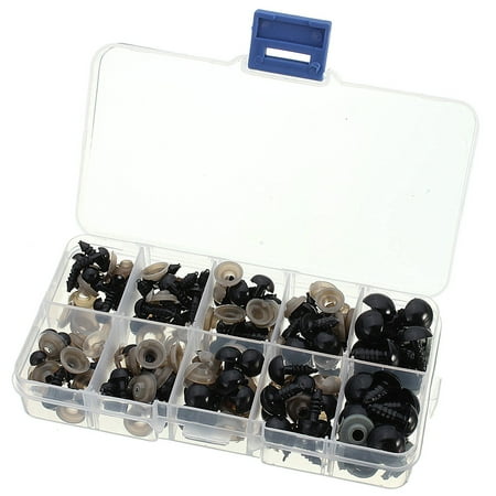 Realistic Black Bear - 100pcs 6-12mm Black Plastic Safety Eyes For Teddy Bear Doll Animal Puppet Crafts