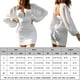 thumbnail image 2 of Mini Vestido Ajustado Mini vestido ceñido al cuerpo para mujer, vestido fruncido transparente de malla sin espalda, Vestidos (blanco M) Kuymtek para Mujer Blanco T L, 2 of 7