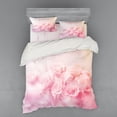 thumbnail image 2 of Rose Duvet Cover Set, Dreamlike Spring Nature Theme Blurry View Feminine Bouquets Gardening Bedding Plants, Bedding Set with Shams and Fitted Sheet, 3 Sizes, by Ambesonne, 2 of 3