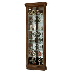 Howard Miller Legacy Oak Dominic Corner Curio Cabinet Walmart Com