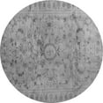thumbnail image 1 of Ahgly Company Indoor Round Abstract Gray Contemporary Area Rugs, 6' Round, 1 of 1