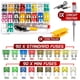 thumbnail image 1 of Precio sorpresa!Kit surtido de fusibles de aluminio para automóvil de 182 piezas, fusibles estándar y bajos (5 A/7,5 A/10 A/15 A/20 A/25 A/30 A/35 A/40 A), fusibles mixtos Cooclensportey para barcos,, 1 of 6