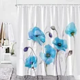 thumbnail image 6 of Art Flower Shower Curtains Watercolor Yellow Red Blue Poppy Floral Plant rs Fabric Bathroom Curtain Bath Accessies Set, 6 of 6