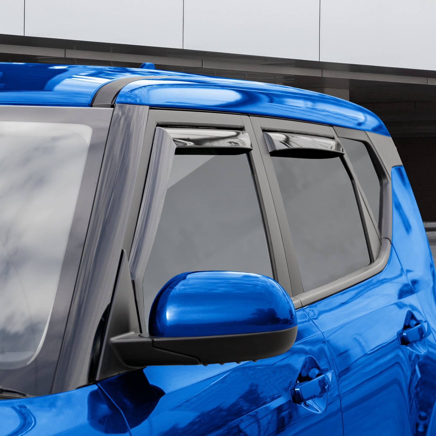 Goodyear Shatterproof in-Channel Window Deflectors for Kia Soul 2020-2022, Rain Guards, Window Visors for Cars, Vent Deflector, Car Accessories, 4 pcs - GY003493