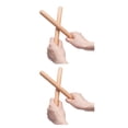 thumbnail image 1 of Vogacara 1 par de baquetas de madera, instrumento de percusión, baquetas de portátiles, herramientas de acompañamiento para niños pequeños, Type2 NO2 Vogacara CBP230797, 1 of 1