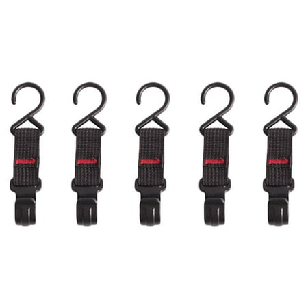 

5Pcs Outdoor Camping Tent Pole Hooks S-shaped Storage Rack Hooks (Black)