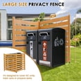 thumbnail image 2 of 2-Panels Air Conditioner Fence for Outdoor Units, 36" W x 44" Privacy Screen Fence Pool Equipment Enclosure, Wood Trash Can Fence Garbage Can Hider Privacy Fence Panel for Outside, 2 of 8