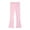 Light Pink, variant on shoper Girls Uniform Pants Kids Girl High Waisted Stretchy Flare Dress Pant Bell Bottom Yoga Leggings Preppy Clothes Hot Pink
