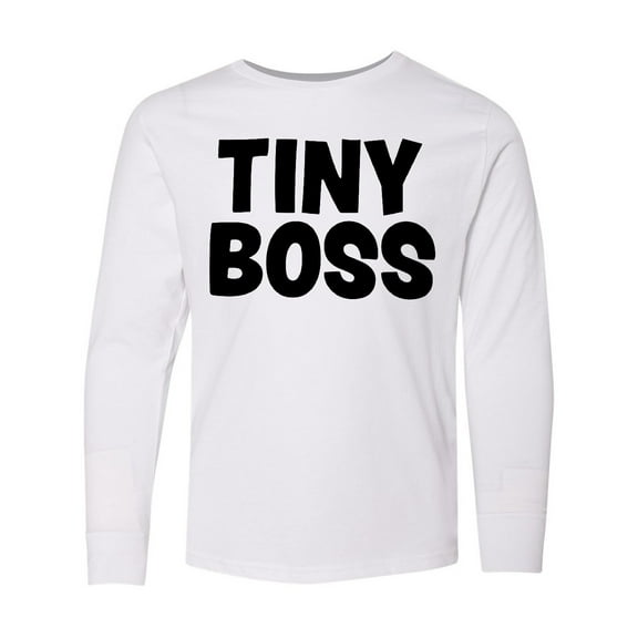 Inktastic Tiny Boss Long Sleeve Youth T-Shirt