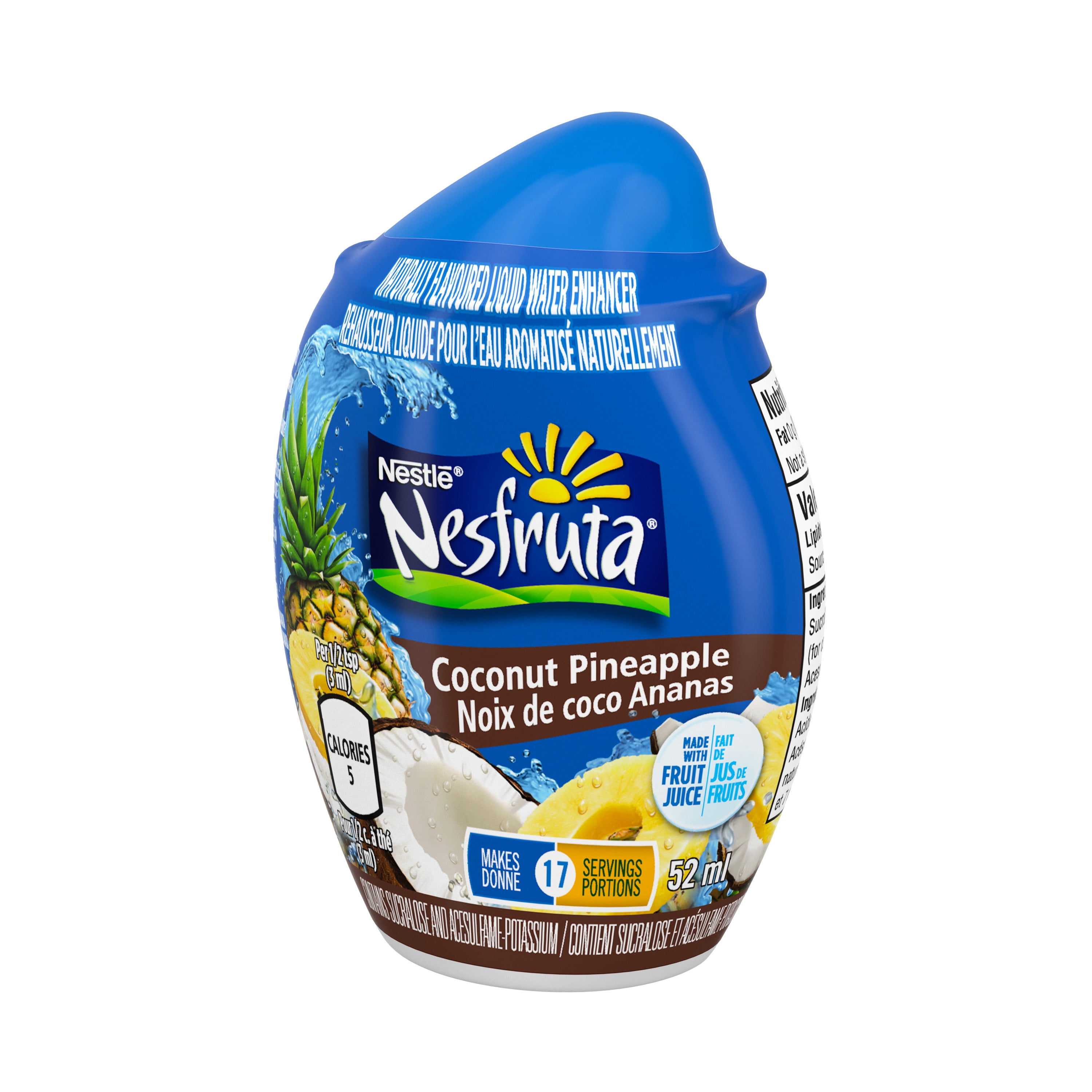 Rehausseur liquide pour l’eau Noix de coco Ananas 52 mL
