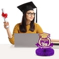 thumbnail image 5 of Graduation Decorations 2025 Desktop Ornament 2023 Graduation Season Hat Honeycomb Decoration Desktop Decoration Paper Fan Honeycomb Ball Graduation Party Decoration Trumpet Ornament, Home Decora, 5 of 9
