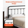 thumbnail image 3 of VEVOR Metal Headboard, Queen Size Headboard with Adjustable Height, Metal Headboard for Queen Size Bed, W59.65 x H40.55 x D1.5 inches, Ideal for Bedroom, Hotel, Homestay, Dormitory, Black, 3 of 9