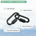 thumbnail image 2 of Uxcell 10-Pack Chain Quick Links, M4 Electroplated Iron 1.73 Inch Heavy Chain Connector Link 33Lbs Weight Capacity, 2 of 6