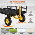 thumbnail image 6 of BENTISIM 1200 lbs Capacity Steel Garden Cart with Removable Mesh Sides, 6 of 10
