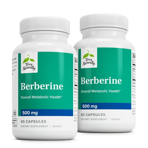 Terry Naturally Berberine - 60 Capsules (Pack of 2)