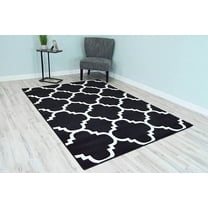 PREMIUM Modern Stylish Living Room Rug Design 4518 - 2'2"x7'3" Runner, Black