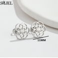 thumbnail image 2 of Mini pendientes dorados de acero inoxidable, pasador de seguridad de hoja, estrella, Tortuga, cartílago, Piercing de oreja, joyería, lindo Bowknot, ratón, 2 of 2