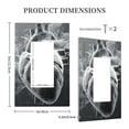 thumbnail image 3 of Disketp Heart Illustration Decorative Light Switch or Outlet Wall Plate with Safety Cover-Style U, 3 of 6