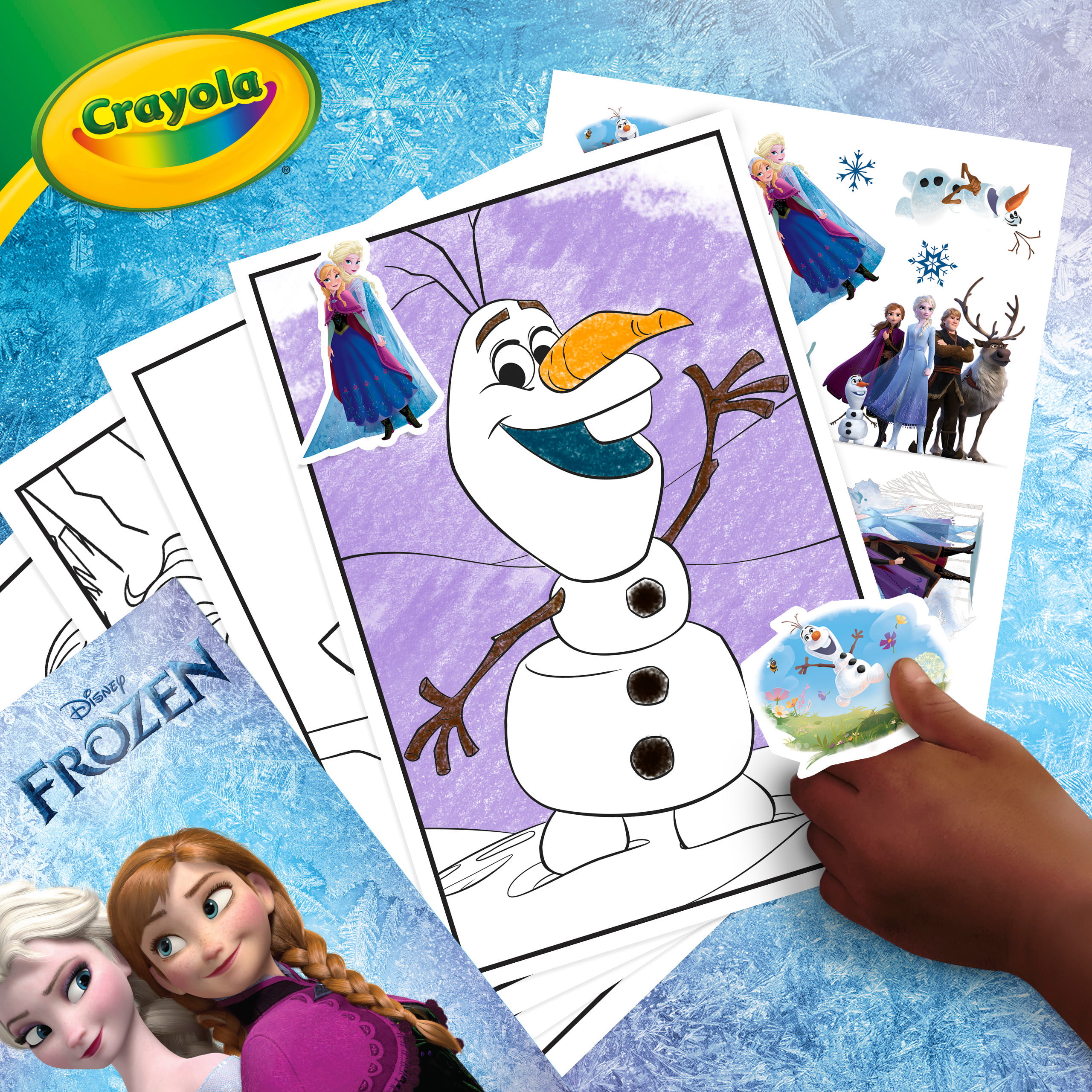 Crayola Frozen 2 Coloring Book with Stickers, 96 Pages, Gift for